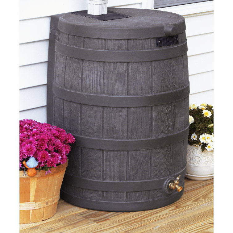 Good Ideas Rain Wizard 40 Gallons Gal. Plastic Drainable Rain Barrel